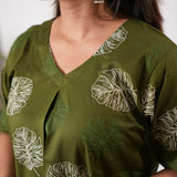 Olive maple cotton lounge sleep wear