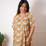 Mustard bouquet cotton lounge sleep wear