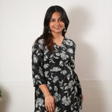 Peplum cotton short kurti - Onyx lillies