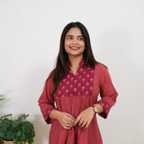 Rose milk cotton top