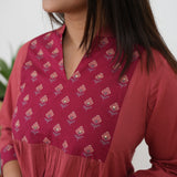 Rose milk cotton top