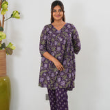 Purple pomegranate cotton Comfies