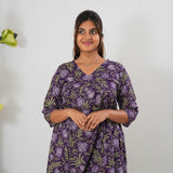 Purple pomegranate cotton Comfies