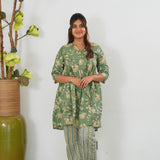 Pista green cotton comfies