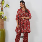 Rust orange pomegranate cotton comfies