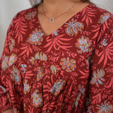 Rust orange pomegranate cotton comfies