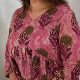 Dark pink tie and dye cotton comfies