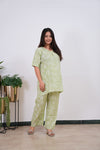 Pistachio cotton lounge sleep wear