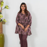 Magenta tie and dye cotton comfies