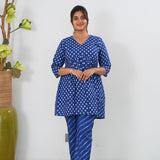 Ink blue cotton comfies