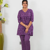 Purple cotton comfies