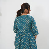 Peacock blue cotton comfies