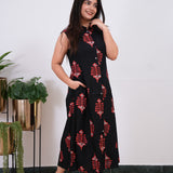 Pisces cotton shirt dress(attached sleeves)