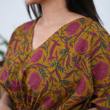 Turmeric pure cotton kaftan