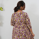 Violet tie and dye cotton comfies