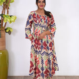 Multicoloured crepe co-ords set