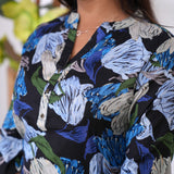 Daffodil mandarin muslin short kurti