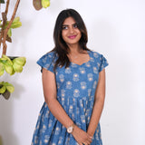 Powder blue cotton maxi