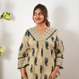 Ivory paisley cotton top