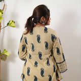 Ivory paisley cotton top