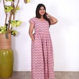 Peach cotton maxi