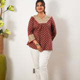 Maroon cotton top