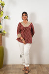 Maroon cotton top