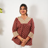 Maroon cotton top