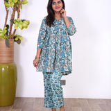 Powder blue cotton co-ords comfies