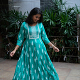 Hyacinth anarkali kurta