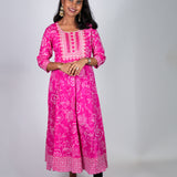 Orchid anarkali kurta