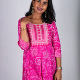 Orchid anarkali kurta