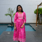 Orchid anarkali kurta