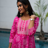 Orchid anarkali kurta