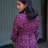 Violet anarkali kurta