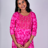 Rose anarkali kurta