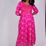 Rose anarkali kurta