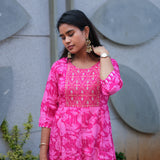 Rose anarkali kurta