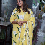 Marigold cotton suit set