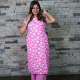 Pink floral cotton co-ords set