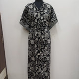 Onyx sunflower cotton kaftan