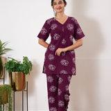 Lounge sleep wear-Violet