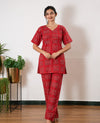 Lounge sleep wear-Crimson