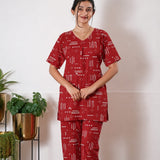 Lounge sleep wear- Red stripes
