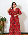 Sindoor butta cotton kaftan