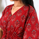 Sindoor butta cotton kaftan