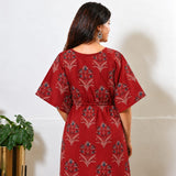 Sindoor butta cotton kaftan