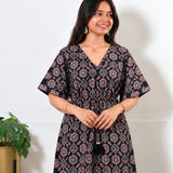 Onyx spade cotton kaftan