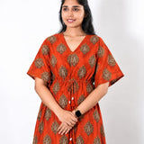 Tangerine butta cotton kaftan