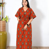 Tangerine butta cotton kaftan
